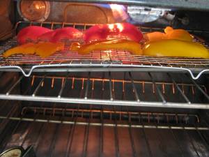 Roasting peppers 005