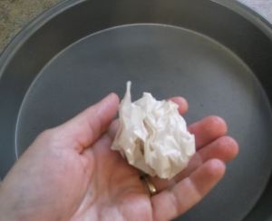 Lining pans with parchment