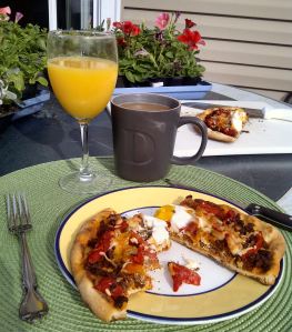 Chorizo and Egg Breakfast Pizza