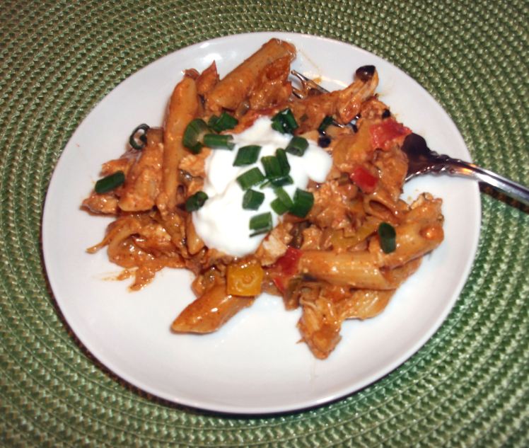 Chicken Enchilada Penne Pasta