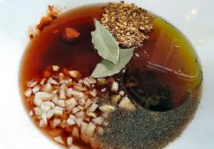 Garlic and wine marinade